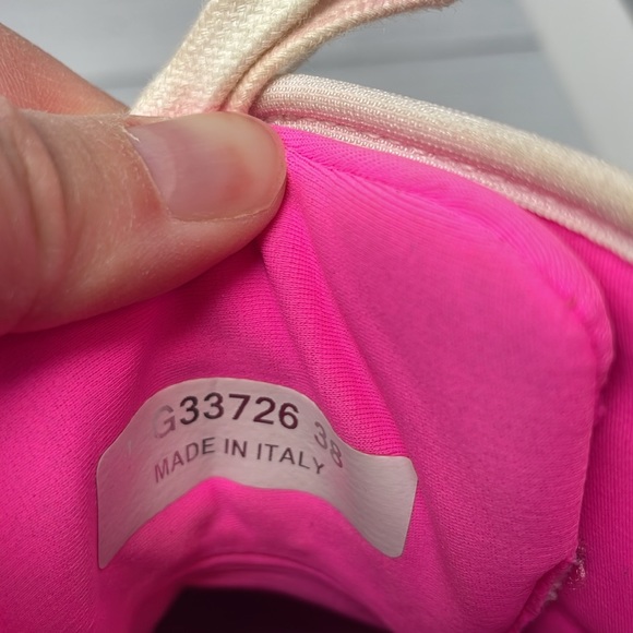 Chanel Suede High Top Sneakers in Pink G33726 38 S52 - Picture 8 of 14